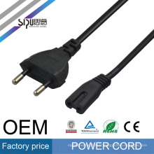 SIPU haute vitesse pour PC en gros AC câble d&#39;alimentation électrique fil ordinateur câble 2pin UE style cordon d&#39;alimentation